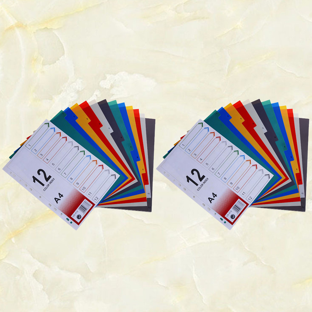 Tab Divider A4 - 2Pcs A4 Index Page Dividers Extra
