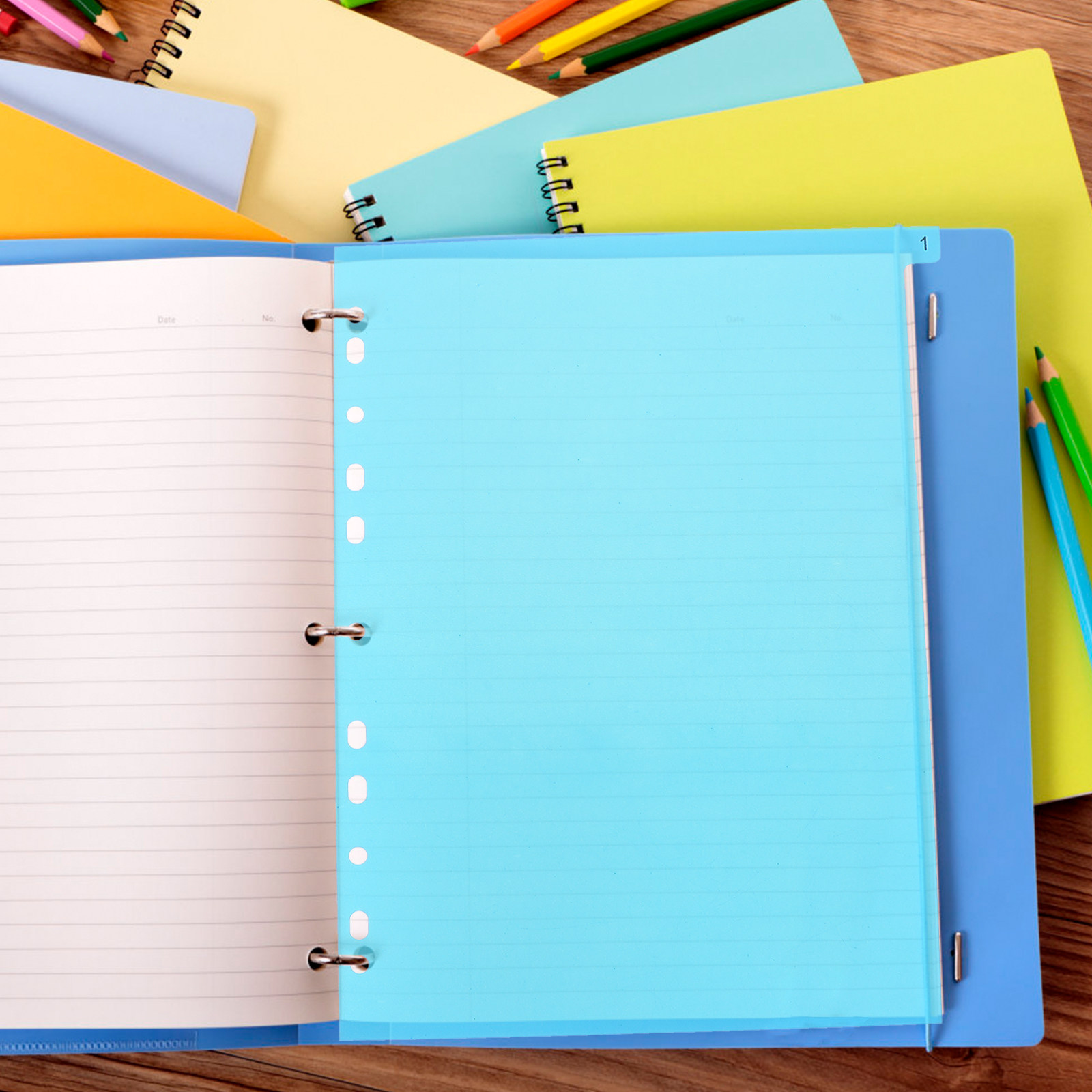 5Pcs Binder Dividers Colored P - Tab Divider A4 评论和价格