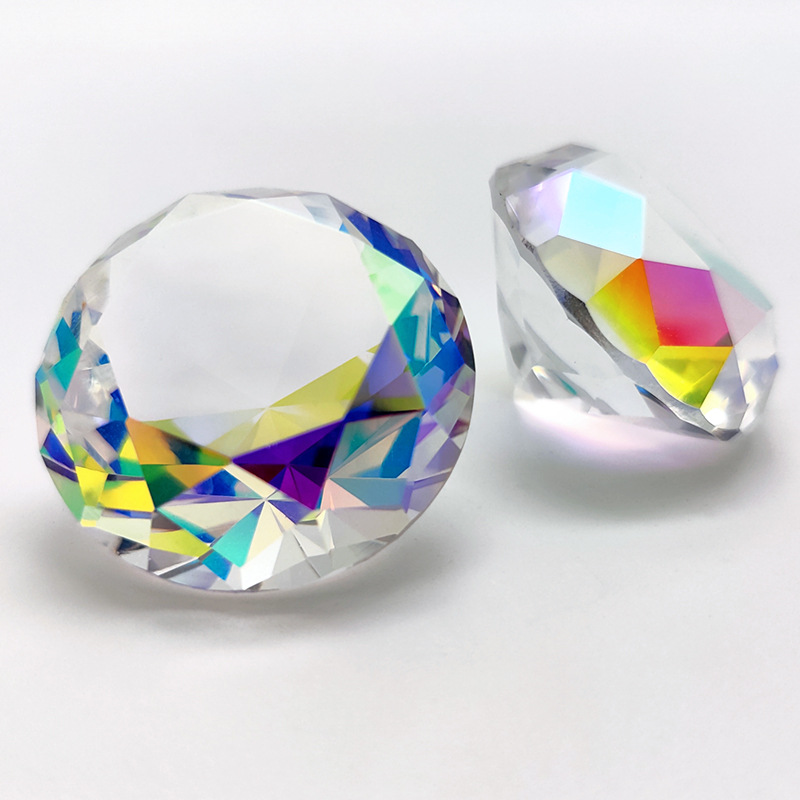 30-80mm AB Colorful K9 Crystal - Paper Weight Crystal 评论和价格