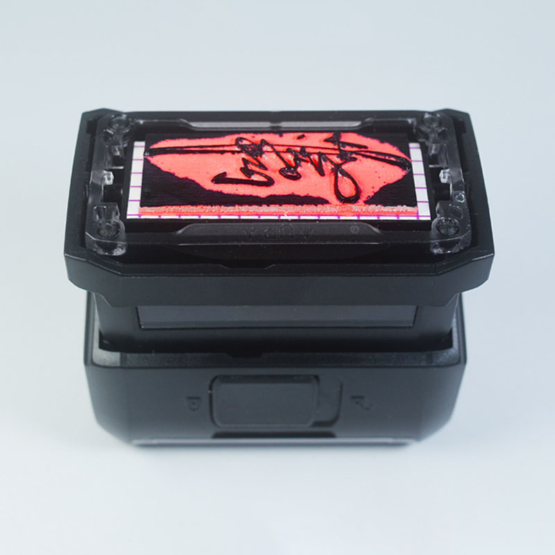Rectangle Pattern Custom Self- - Rubber Date Stamp 评论和价格