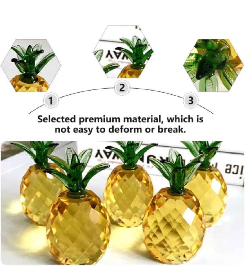 Crystal fruit Paperweight with - Paper Weight Crystal 评论和价格