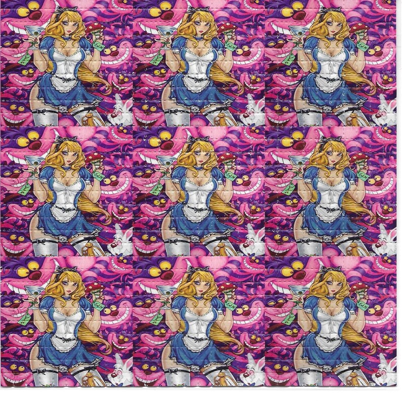 Sexy Alice Psychedelic LSD Aci - Ink Blotter Paper 评论和价格