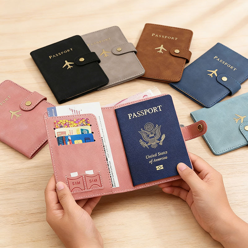 Leather Passport Holder Covers - Index Card Holder 评论和价格