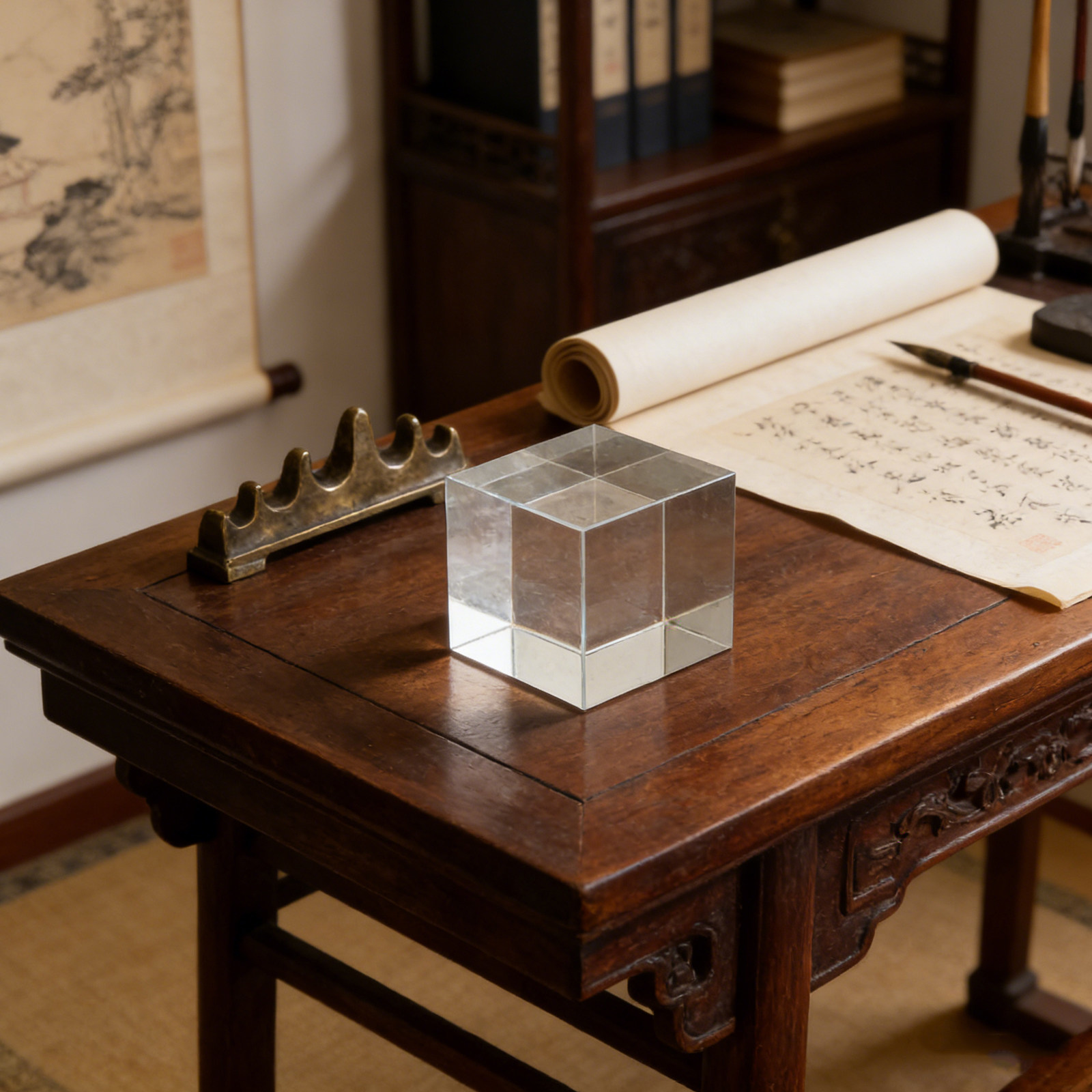 Square Crystal Paperweight Hea - Book Weight Glass 评论和价格