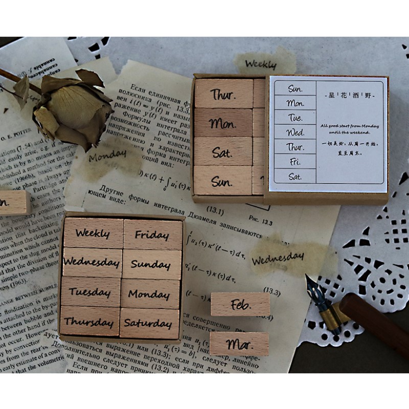 Arabic Numbers Day Month Calen - Rubber Date Stamp 评论和价格